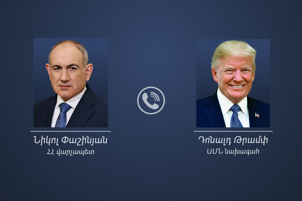 Никол Пашинян и Дональд Трамп обсудили по телефону армяно-американские отношения