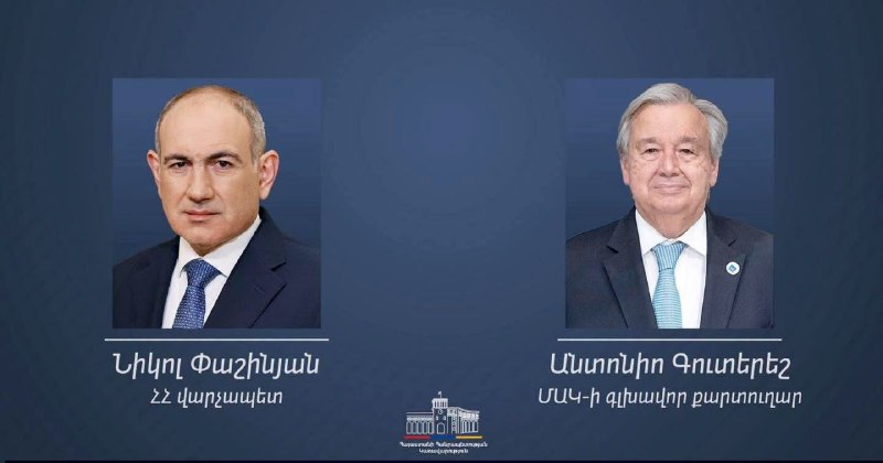 Гутерриш поздравил Пашиняна с переназначением премьер-министра Армении