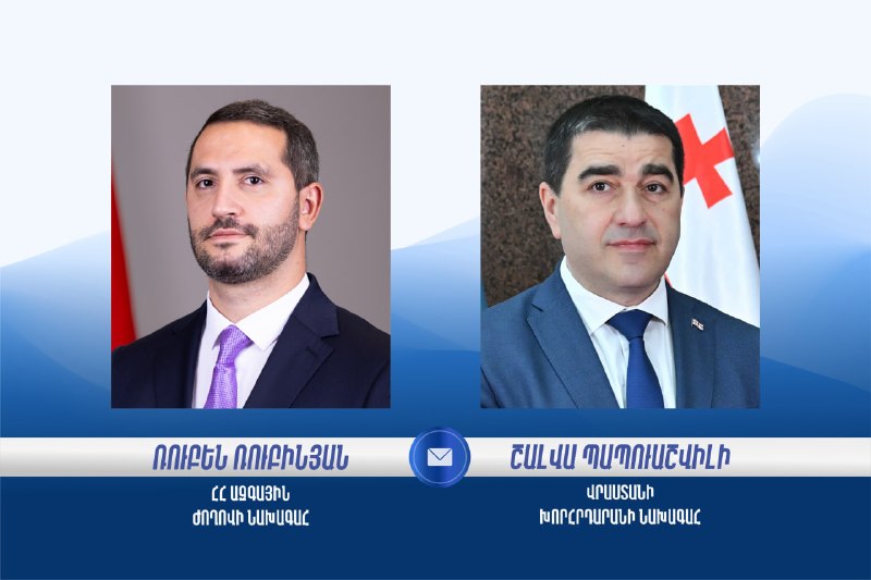 Спикер парламента Грузии поздравил Рубена Рубиняна с избранием главой НС Армении