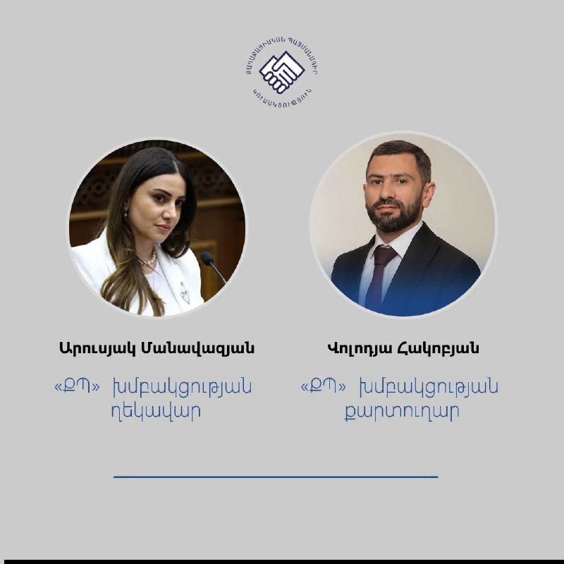 Арусяк Манавазян возглавила фракцию «Гражданский договор» в Артике